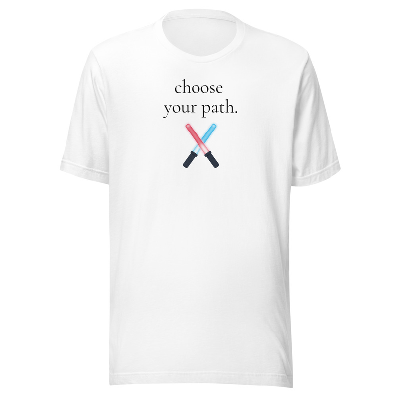 Choose Your Path Tee – 3XL, White