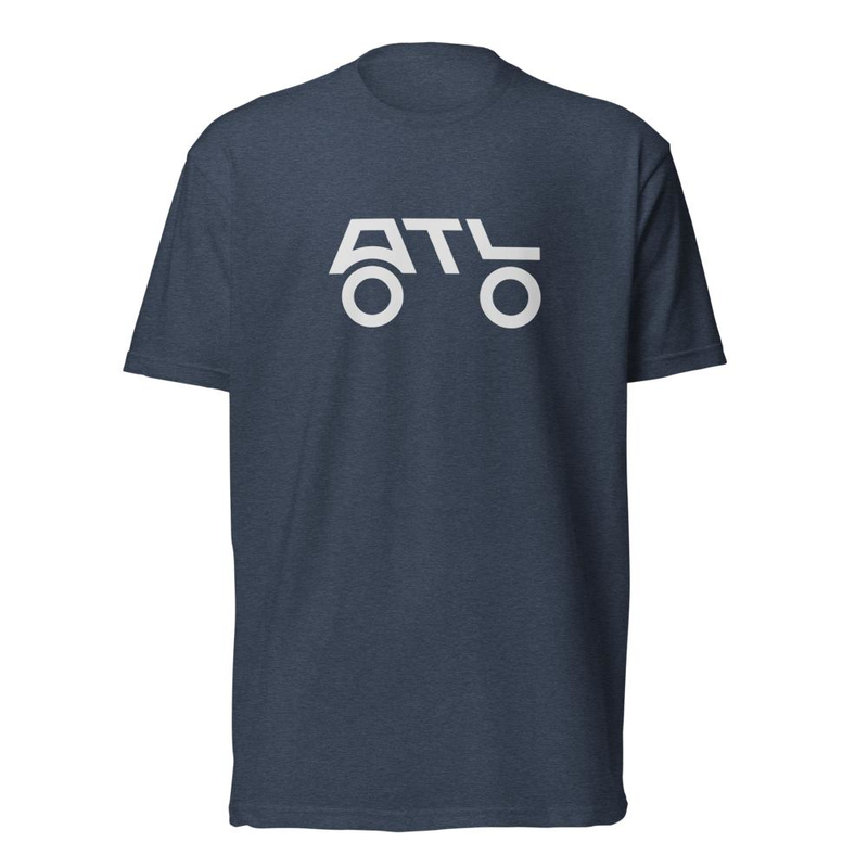 ATL White (Front Only) – XL, Midnight Navy