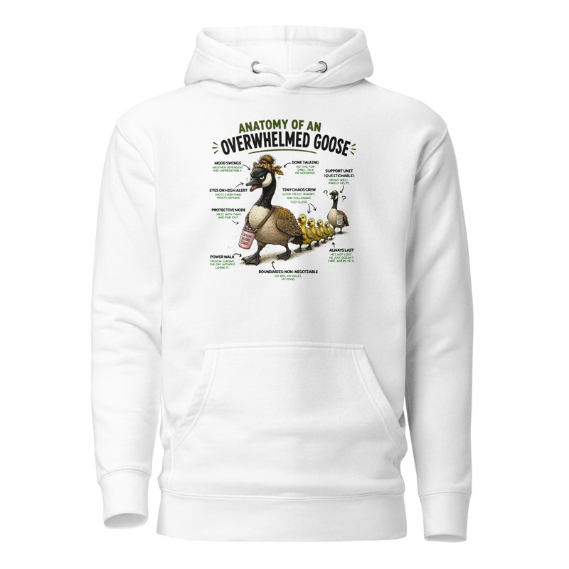 Anatomy of an overwhelmed goose Hoodie