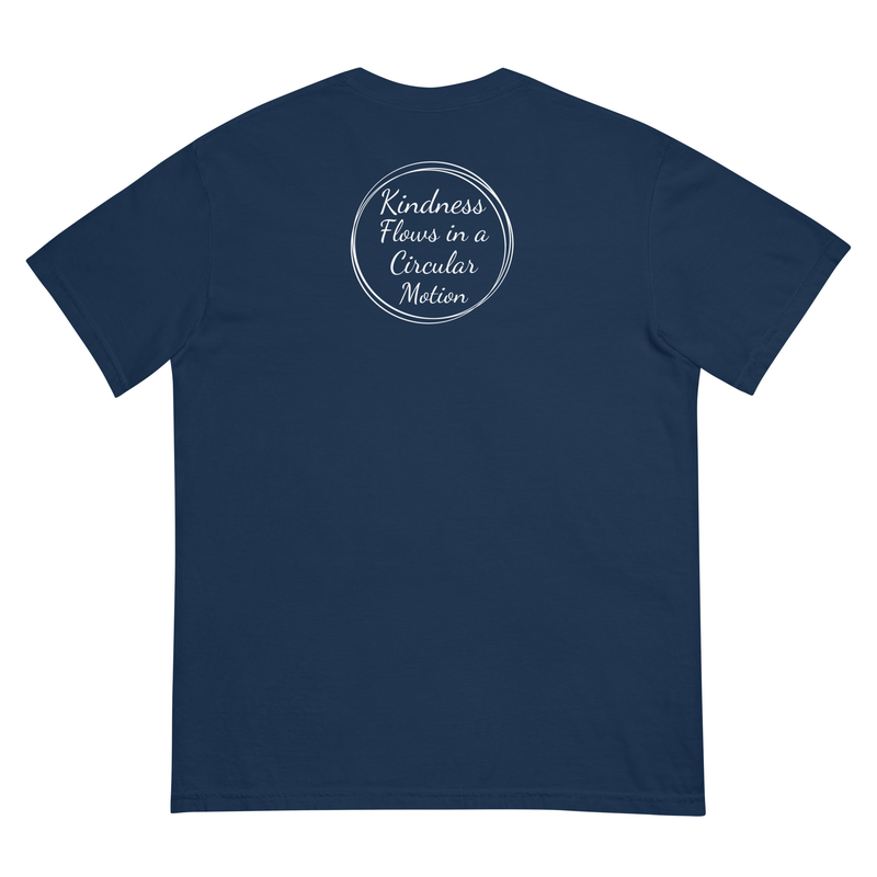 Kindness Flows Back Print Unisex heavyweight tee