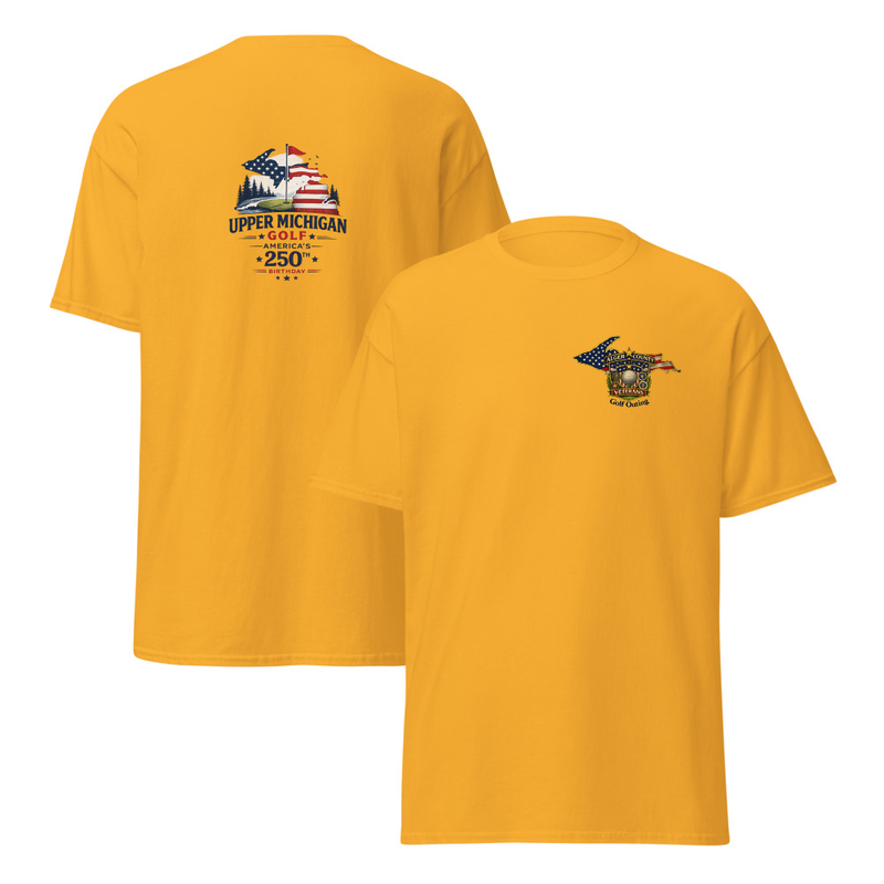 Alger County Veteran's Golf Outing #7 Unisex classic tee – S, Gold