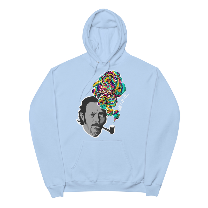Alan Watts - Colorful Smoke - Zen Buddhism Unisex fleece hoodie