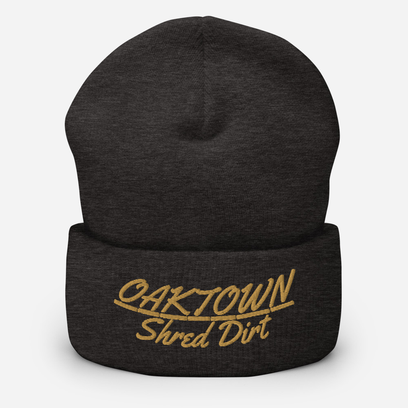 Cuffed Beanie Gold Text