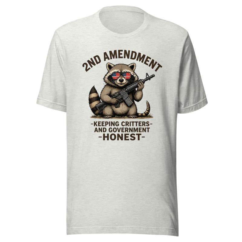 2nd Amendment Raccoon Unisex T-Shirt