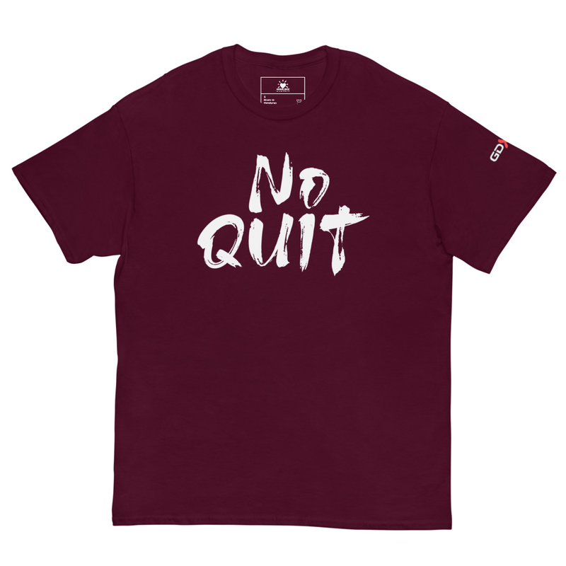 "No Quit" GDXFit Shoulder Unisex Classic Tee (shoulder logo)