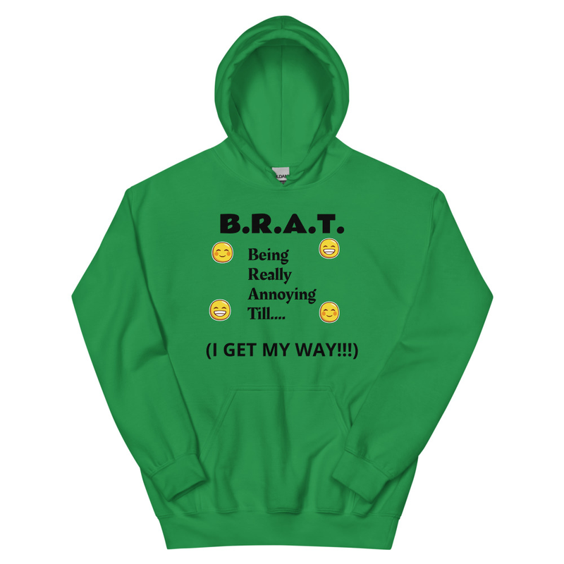 B.R.A.T. Unisex Hoodie – L, Irish Green
