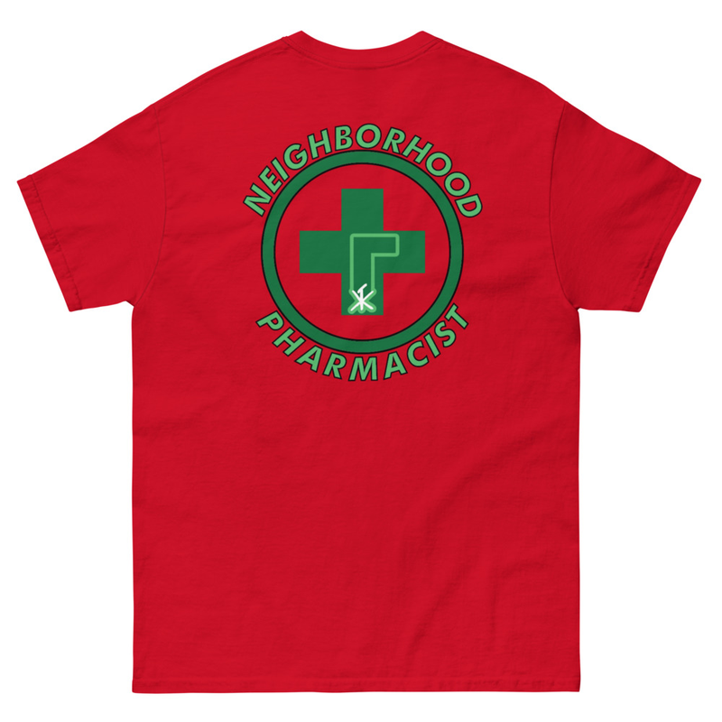 [ Hood Pharmacist ] classic tee – S, Red