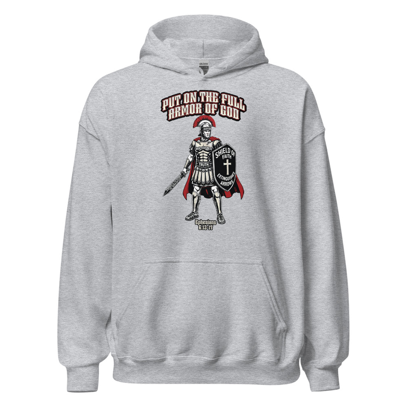Armor of God Unisex Hoodie – XL, Sport Grey