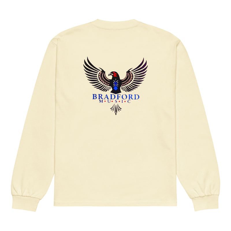 Premium heavyweight long sleeve shirt - Print Logo on Back