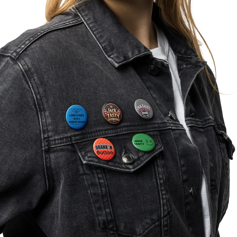 Set of pin buttons