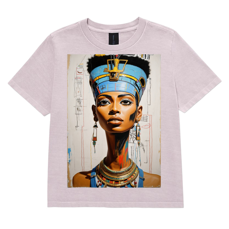 SEE//YOURSELF//THERE- Women's Heavyweight Garment Dye Tee – XL, Washed Lavender
