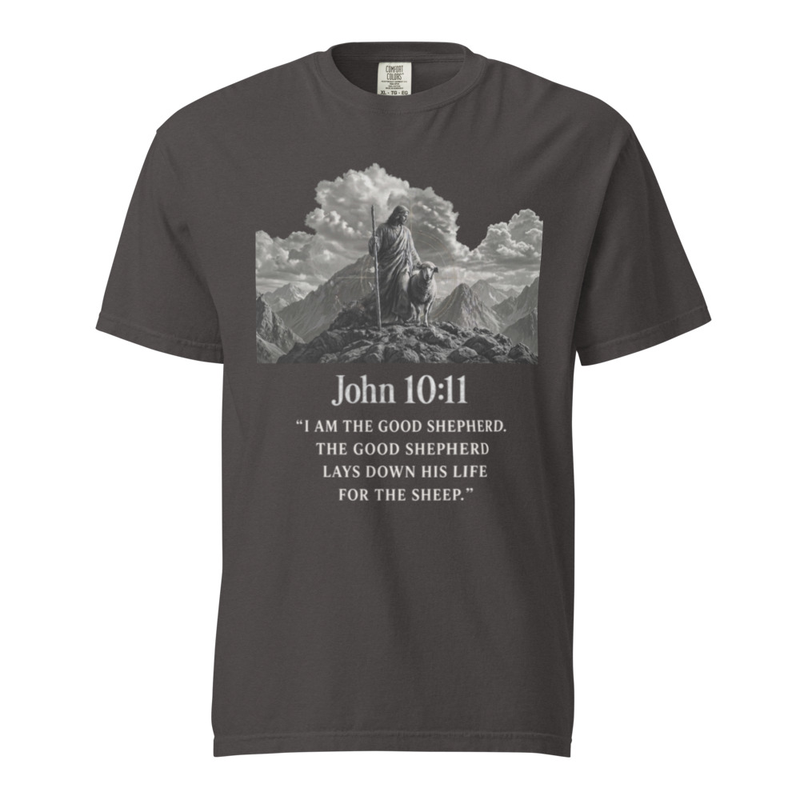 John 10:11 Christ and his Sheep T-shirt 1717 — image 6