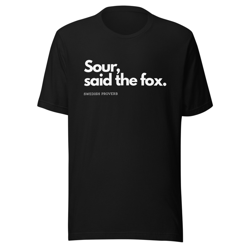 Eco t-shirt - Sour said the fox