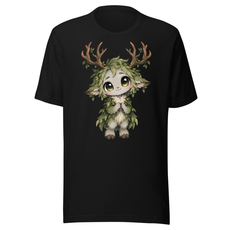 Forest Spirit on a black tee