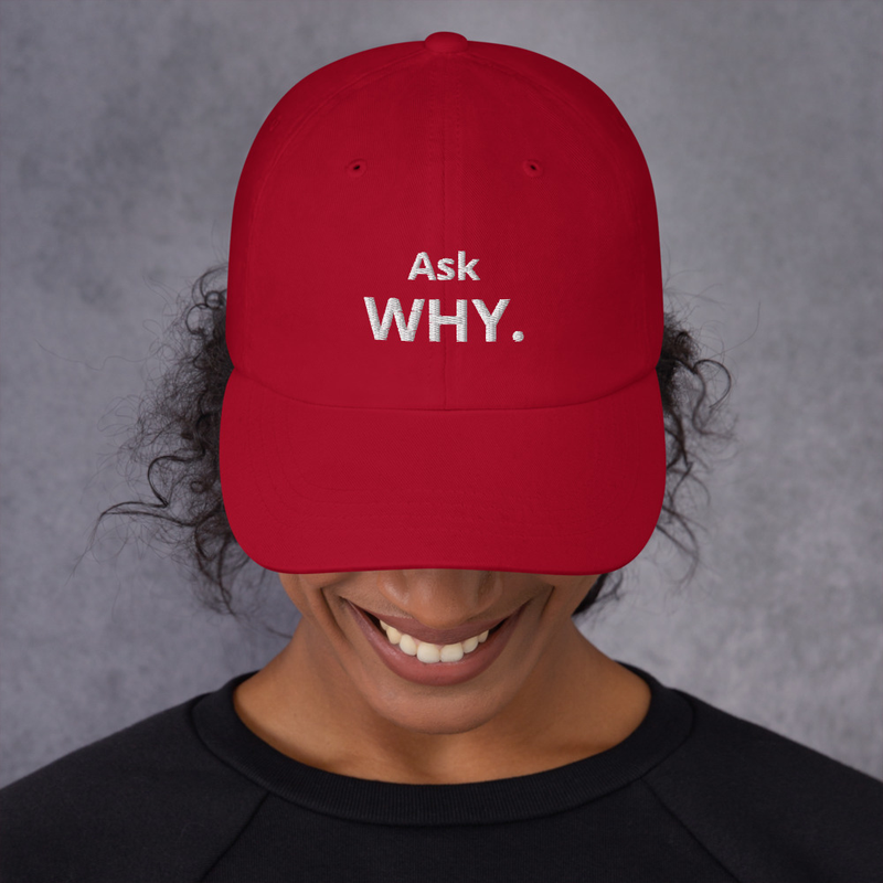 Ask Why. – One size, Cranberry