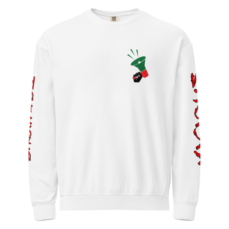 VT Have U Heard U Crewneck white