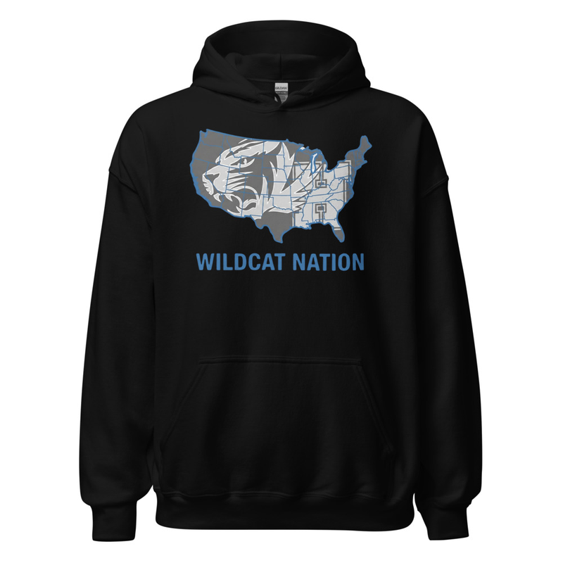 Wildcat Nation Unisex Hoodie – M, Black