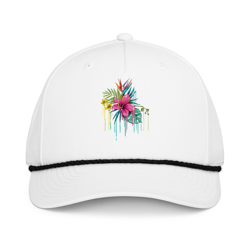 Classic rope cap – One size, White/Black
