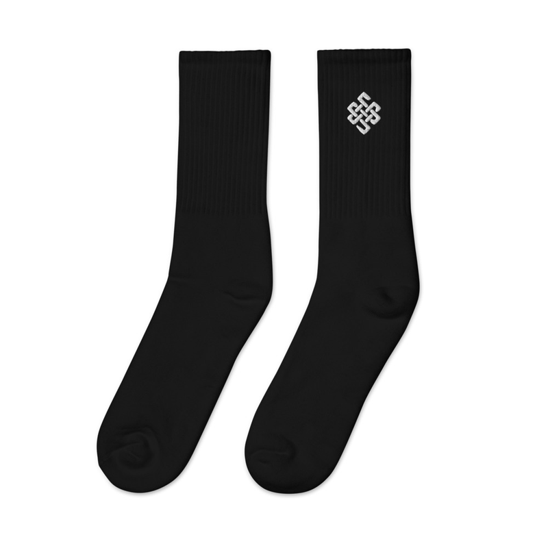 KARMA EMBROIDERED CREW SOCKS