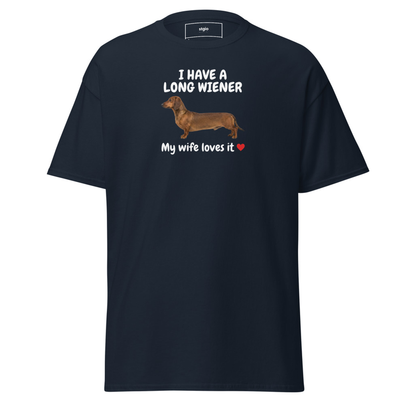 Long Wiener classic tee – XL, Navy