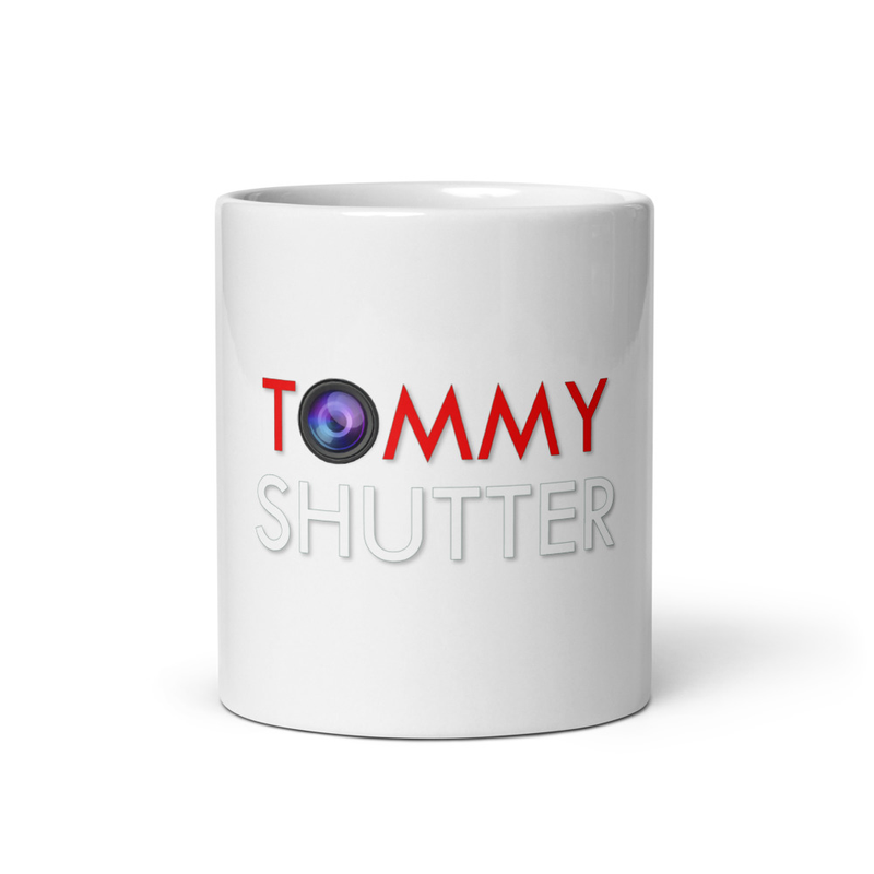 TOMMYSHUTTER Official White glossy mug