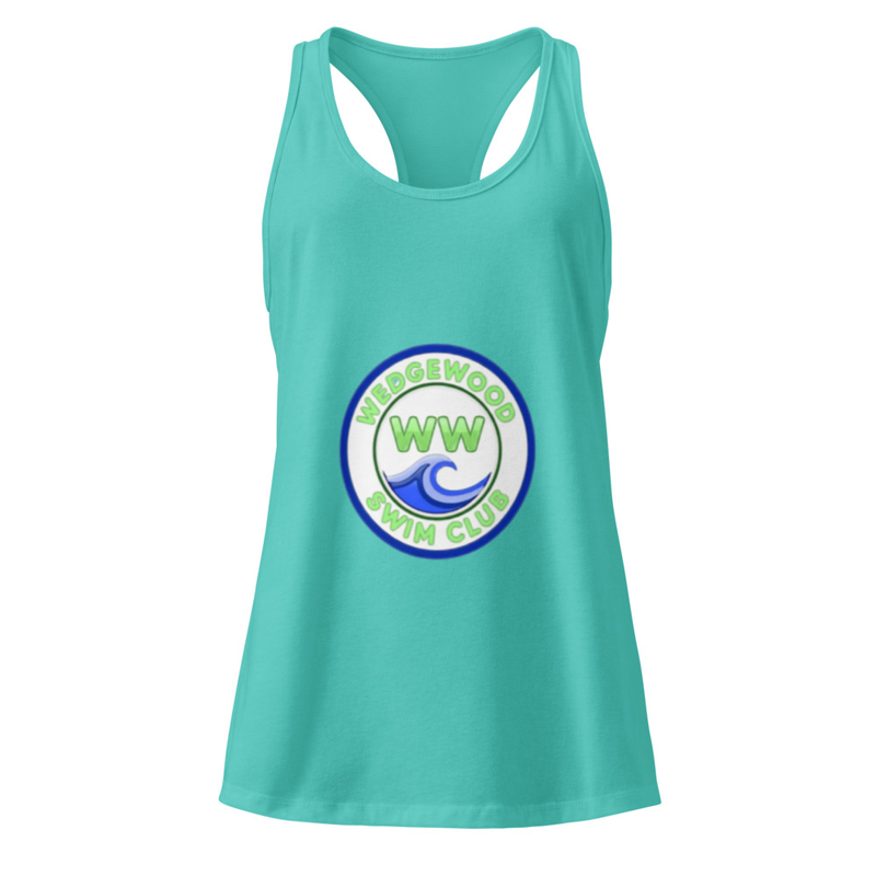 Women’s fitted racerback tank top large design