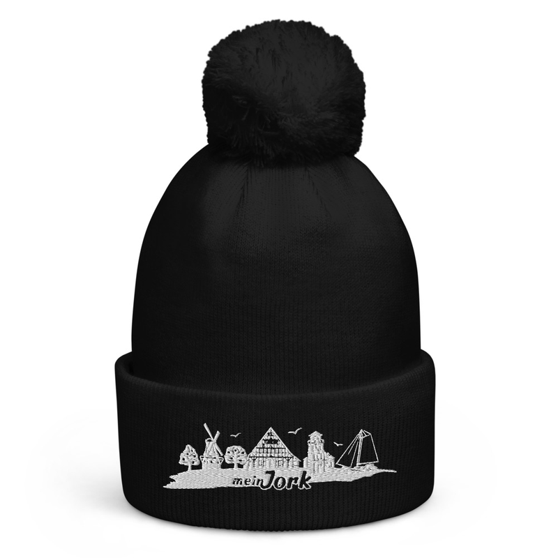 Bommelmütze Weißes Logo