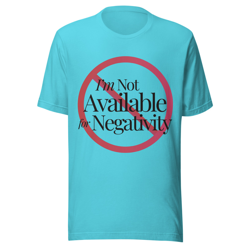 Not Available for Negativity - Light Tone – L, Turquoise