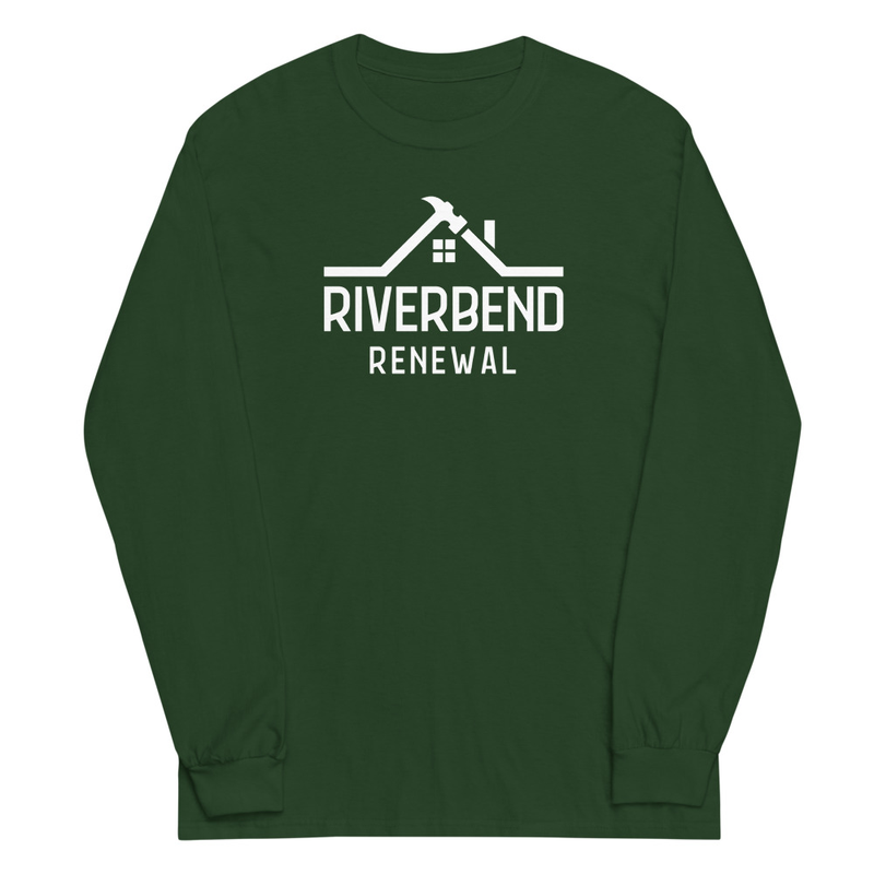 Riverbend Renewal: "Live/Love" Long Sleeve Tee – XL, Forest Green