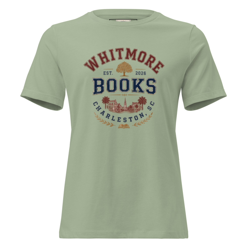 Whitmore Books Women's Relaxed T-Shirt – S, Sage