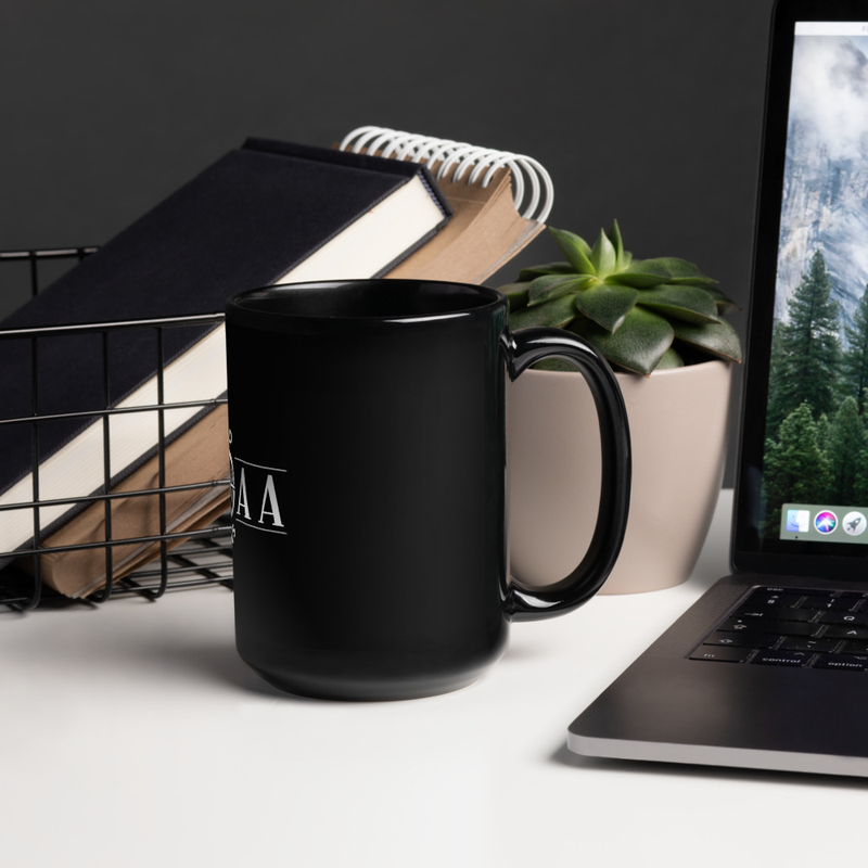 WGOAA - Black Glossy Mug