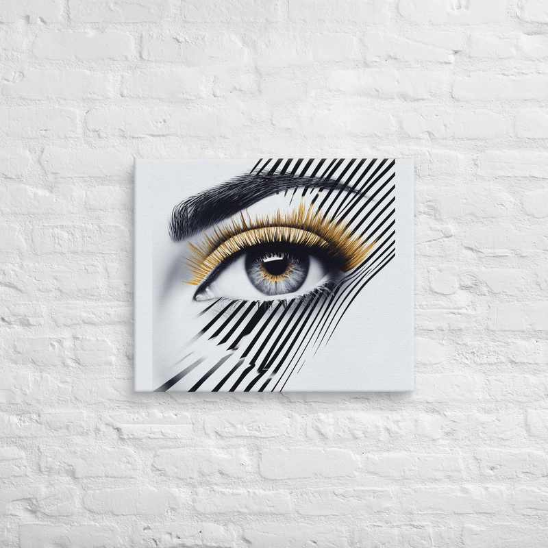 Eyelashes Contemporary Art on Canvas