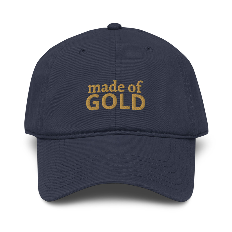made of GOLD - Garment washed baseball cap – Image 4