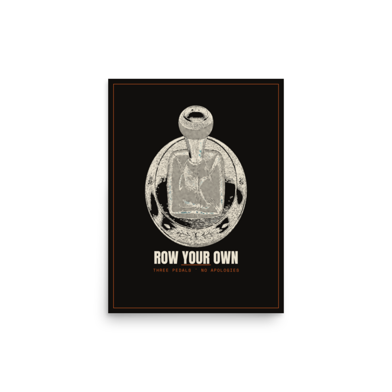 Row Your Own Poster mockup