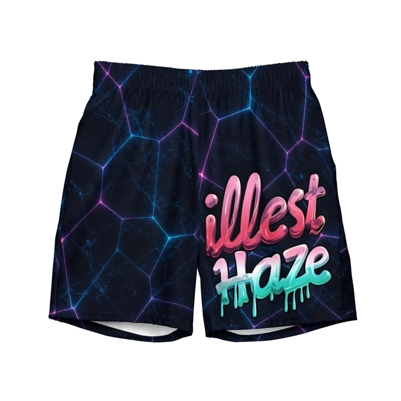 Illest Haze Midnight Beach Recycled Swim Trunks — V8 product photo 2