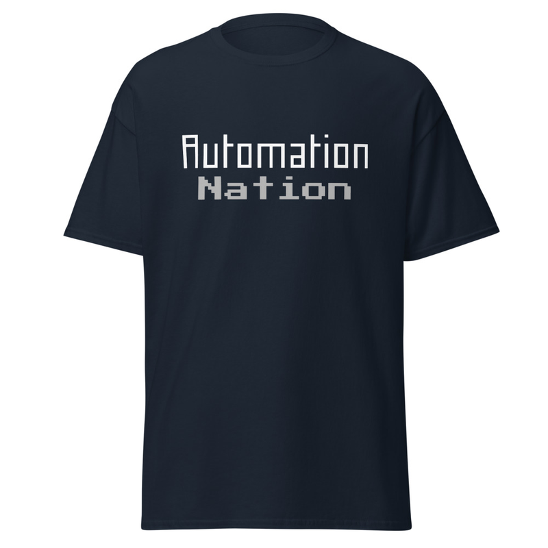 Unisex Automation Nation T Shirt – L, Navy