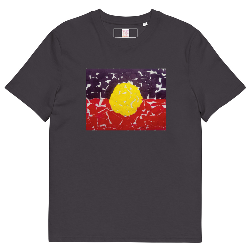 Aboriginal Flag - Unisex Organic Cotton Tee