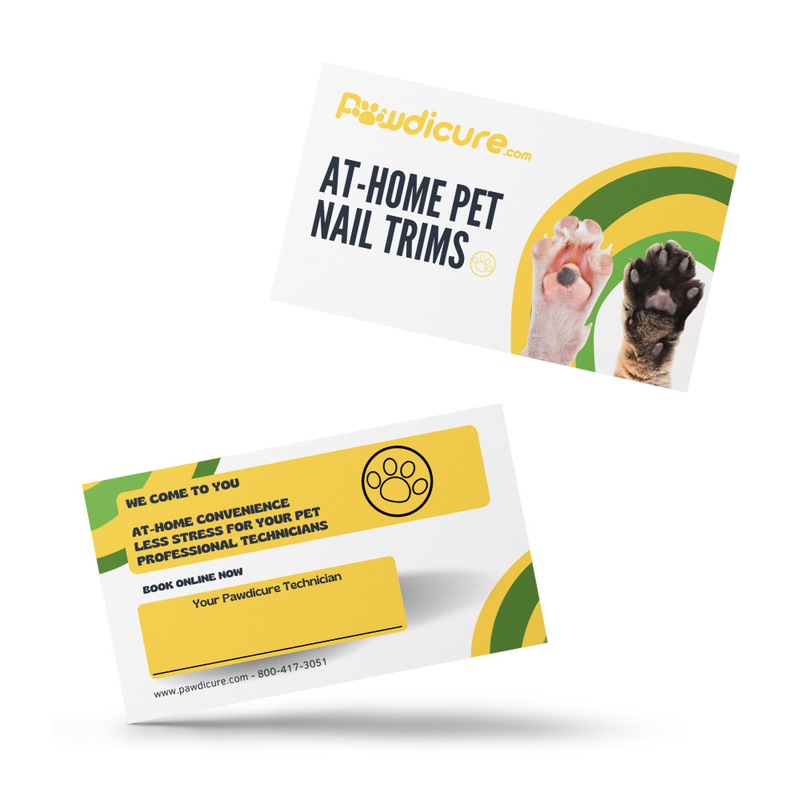 Pawdicure.com Business Cards 50 pieces