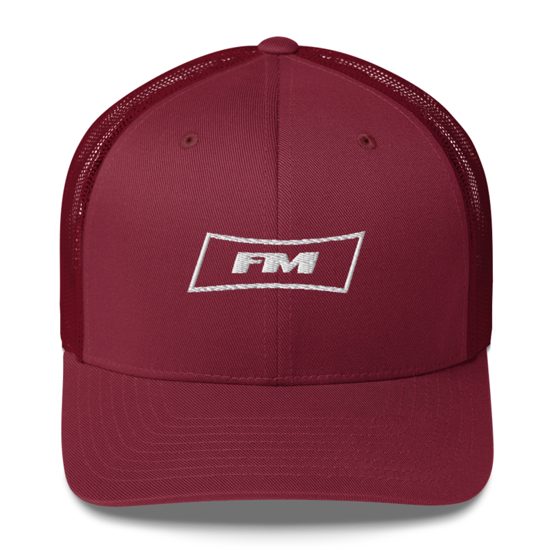 FM Trucker Hat – One size, Cranberry