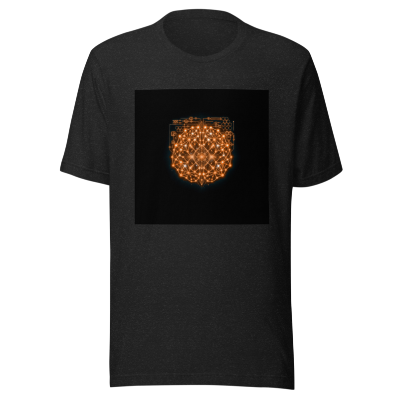 Uncle Benny ® Neural Link Sync IBM Quantum Computer Tee Neon Orange EST. 2020