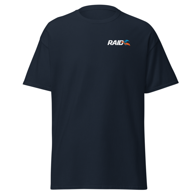 RAID Wear Dolphin Unisex T-Shirt – XL, Navy