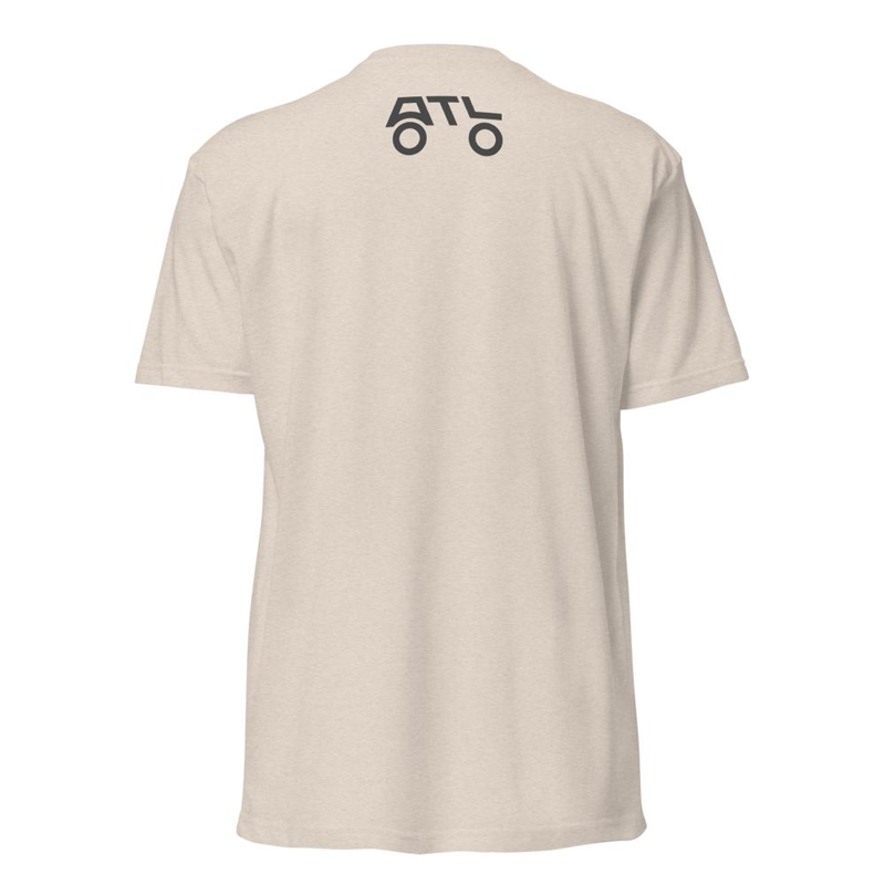 Wordmark Front T-Shirt (Brand Mark Rear) - ROAD / BLACK LOGO – XS, Sand