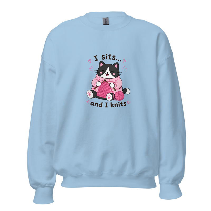 Tuxedo Cat Knitting Jumper