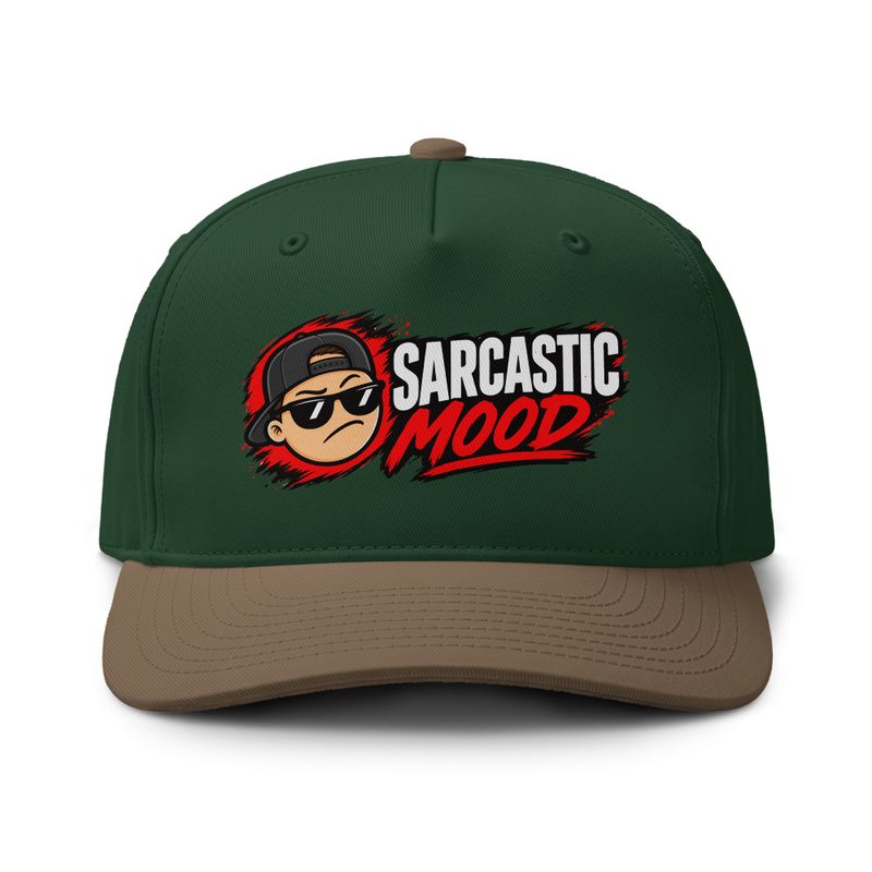 Sarcastic Mood - Two-tone cap – One size, Forest / Walnut