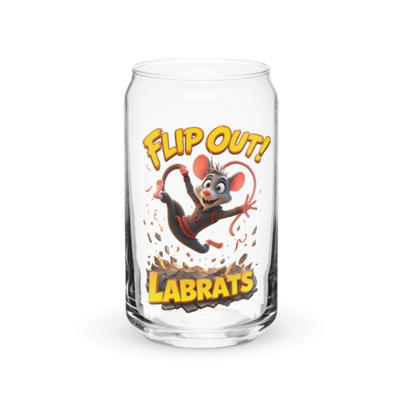 Twirl Tailspin Flip Out 16oz Can Glass