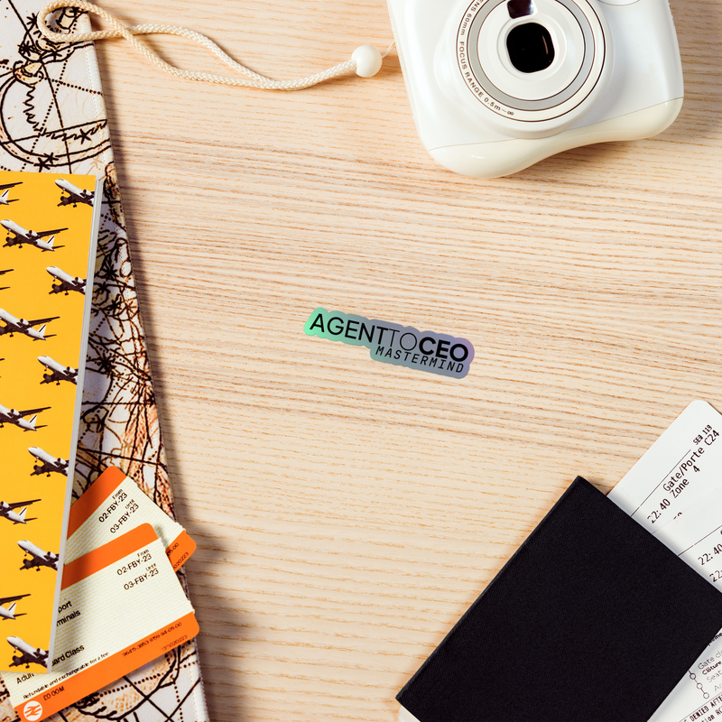 Agent To CEO Mastermind Holographic stickers