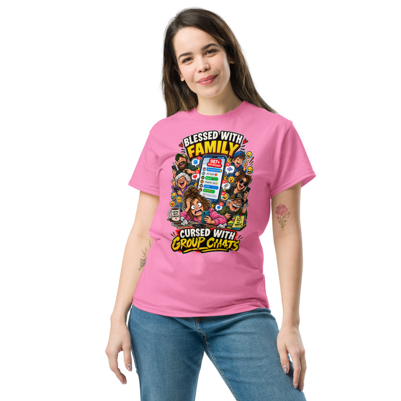 Group Chat - Unisex classic tee – S, Azalea
