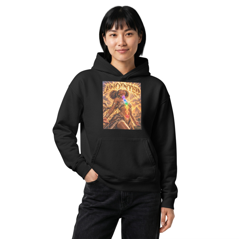Unisex relaxed mid-weight hooded sweatshirt