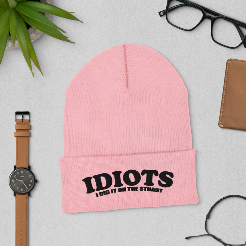 IDIOTS  Beanie – One size, Baby Pink
