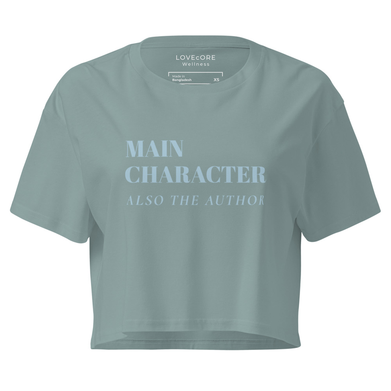 Women’s MAIN CHARACTER crop – XS, Mineral
